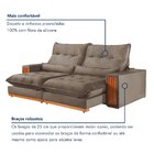 Sofá Retrátil E Reclinável 2 Lugares 210cm Santorini Bege