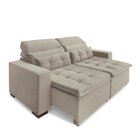 Sofá Retrátil E Reclinável 2 Lugares 220cm Essence Bege