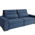 Sofá Retrátil E Reclinável 2 Lugares 230 Cm Charm Azul