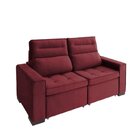 Sofá Retrátil E Reclinável 2 Lugares 230 Cm Charm Bordô