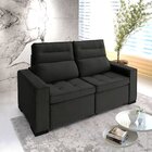 Sofá Retrátil E Reclinável 2 Lugares 230cm Charm Preto