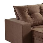 Sofá Retrátil E Reclinável 2 Lugares 230cm M163 Marrom Escuro