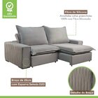 Sofá Retrátil E Reclinável 2 Lugares 230cm Molas Ensacadas Ur