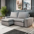 Sofá Retrátil E Reclinável 2 Lugares 230cm Molas Ensacadas Ur