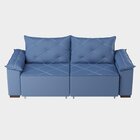 Sofá Retrátil E Reclinável 2 Lugares 230cm Napoles  Azul