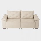 Sofá Retrátil E Reclinável 2 Lugares 230cm Napoles  Bege