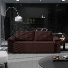 Sofá Retrátil E Reclinável 2 Lugares 230cm Napoles  Marrom