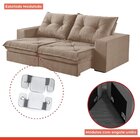 Sofá Retrátil E Reclinável 2 Lugares 250cm M163 Capuccino