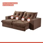 Sofá Retrátil E Reclinável 2 Lugares 290cm M163 Cinza Escuro