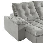 Sofá Retrátil E Reclinável 2 Lugares 290cm M179 Cinza