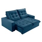 Sofá Retrátil E Reclinável 2 Lugares 290cm Pés Em Madeira Mac