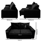 Sofá Retrátil E Reclinável 2 Lugares Bariloche 1,50cm C/molas