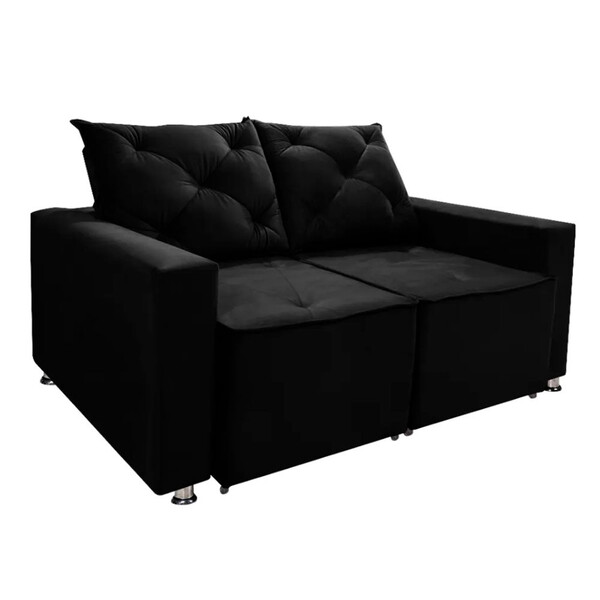 Sofá Retrátil E Reclinável 2 Lugares Bariloche 1,50cm C/molas