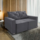 Sofá Retrátil E Reclinável 2 Lugares Bariloche 1,50cm C/molas