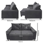 Sofá Retrátil E Reclinável 2 Lugares Bariloche 1,50cm C/molas