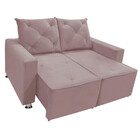 Sofá Retrátil E Reclinável 2 Lugares Bariloche 1,50cm C/molas