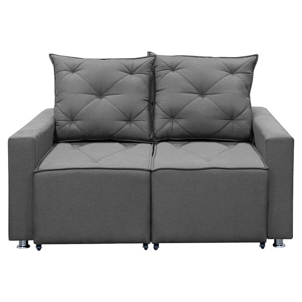 Sofá Retrátil E Reclinável 2 Lugares Bariloche 1.60cm C/ Mola