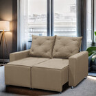 Sofá Retrátil E Reclinável 2 Lugares Bariloche 1.60cm C/ Mola