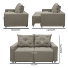 Sofá Retrátil E Reclinável 2 Lugares Bariloche 1.80cm C/ Mola