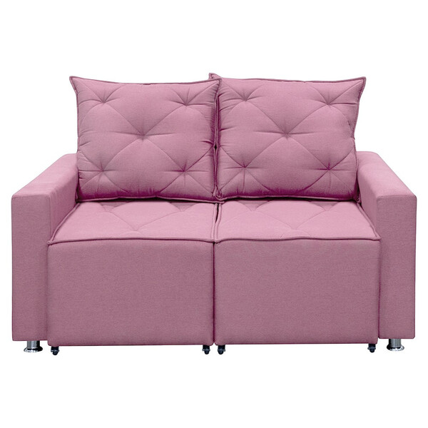 Sofá Retrátil E Reclinável 2 Lugares Bariloche 1.80cm C/ Mola