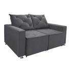 Sófa Retrátil E Reclinável 2 Lugares Bariloche Cor Cinza