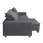 Sófa Retrátil E Reclinável 2 Lugares Bariloche Cor Cinza