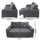 Sófa Retrátil E Reclinável 2 Lugares Bariloche Cor Cinza