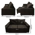 Sófa Retrátil E Reclinável 2 Lugares Bariloche Marrom Café