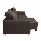 Sófa Retrátil E Reclinável 2 Lugares Bariloche Marrom Castor