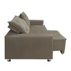 Sófa Retrátil E Reclinável 2 Lugares Bariloche Veludo Creme