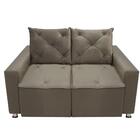 Sófa Retrátil E Reclinável 2 Lugares Bariloche Veludo Creme