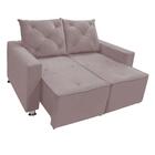 Sófa Retrátil E Reclinável 2 Lugares Bariloche Veludo Lilas