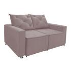 Sófa Retrátil E Reclinável 2 Lugares Bariloche Veludo Lilas