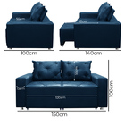 Sófa Retrátil E Reclinável 2 Lugares Bariloche Veludo - Shop