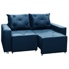 Sófa Retrátil E Reclinável 2 Lugares Bariloche Veludo - Shop