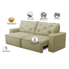 Sofá Retrátil E Reclinável 2 Lugares Com Molas 1,50m Ana Sued