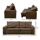 Sofá Retrátil E Reclinável 2 Lugares Com Molas 1,50m Atenas S