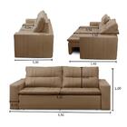 Sofá Retrátil E Reclinável 2 Lugares Com Molas 1,50m Elisa Ca