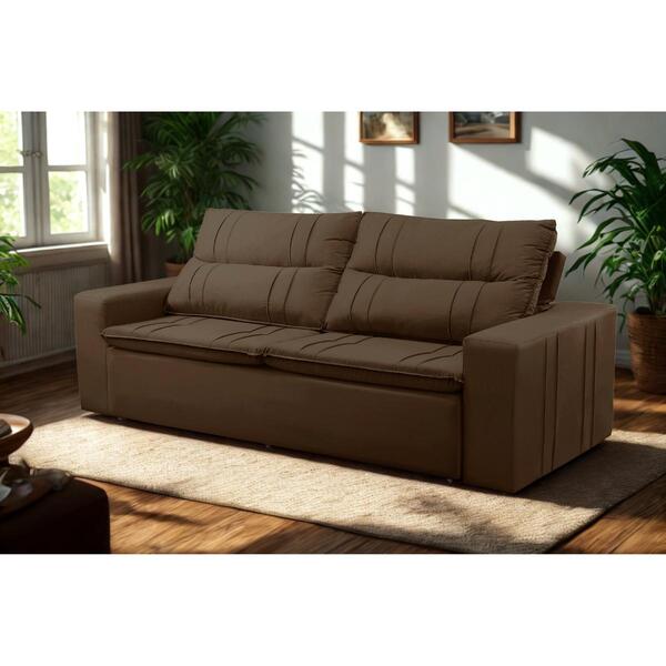 Sofá Retrátil E Reclinável 2 Lugares Com Molas 1,50m Escócia