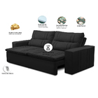 Sofá Retrátil E Reclinável 2 Lugares Com Molas 1,50m Ester Su