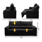 Sofá Retrátil E Reclinável 2 Lugares Com Molas 1,50m Laisa Su