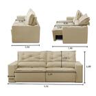 Sofá Retrátil E Reclinável 2 Lugares Com Molas 1,50m Lima Sue