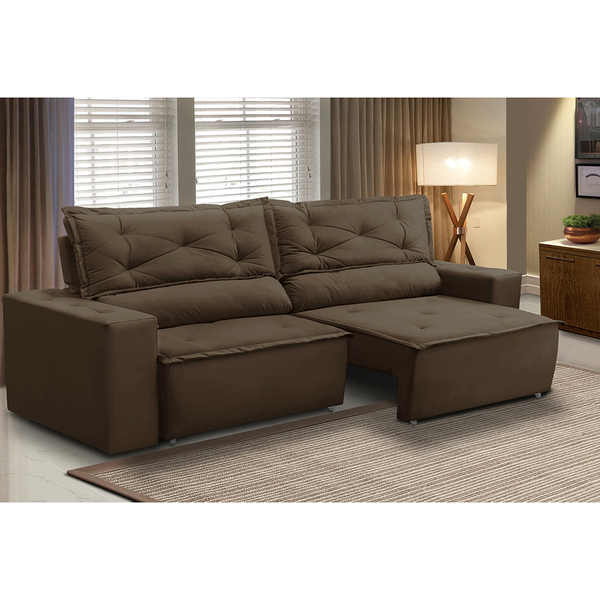 Sofá Retrátil E Reclinável 2 Lugares Com Molas 1,50m Livia Su