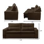 Sofá Retrátil E Reclinável 2 Lugares Com Molas 1,80m Eloa Sue