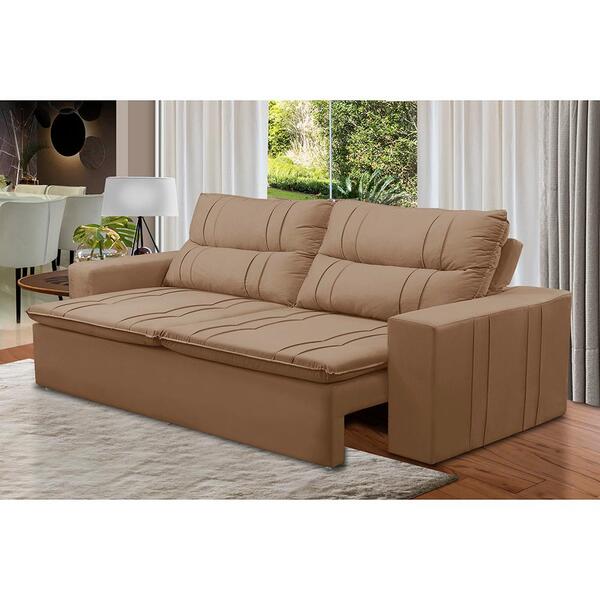 Sofá Retrátil E Reclinável 2 Lugares Com Molas 1,80m Eloa Sue