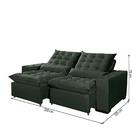Sofa Retrátil E Reclinável 2 Lugares Esmeralda Inca Verde 2.30