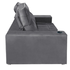 Sófa Retrátil E Reclinável 2 Lugares Londres 1.60 Suede Cinza