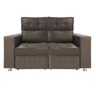 Sófa Retrátil E Reclinável 2 Lugares Londres 1.60 Suede Marro