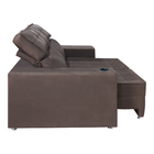 Sófa Retrátil E Reclinável 2 Lugares Londres 1.60 Suede Marro