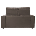 Sofá Retrátil E Reclinável 2 Lugares Londres 1.60 Suede Marro